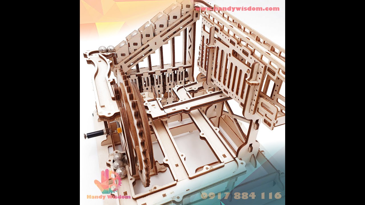 Handy Wisdom - Robotime LG502 Cog Coaster (Marble Squad)