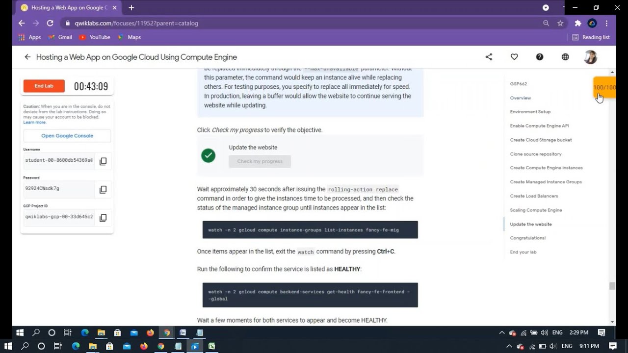 Qwiklab:Hosting a Web App on Google Cloud Using Compute Engine[GSP662]