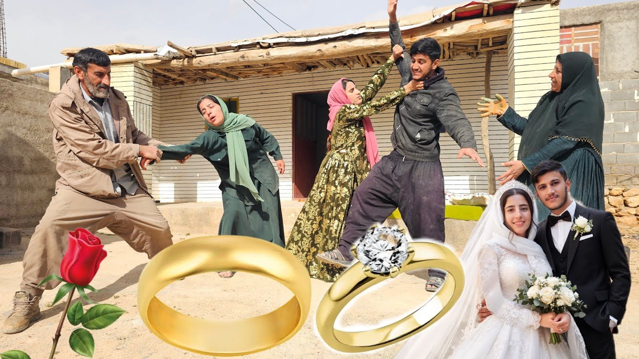 💍🧱 Arash and Setreh wedding is over, now the biggest challenge begins! Building a house with love!*