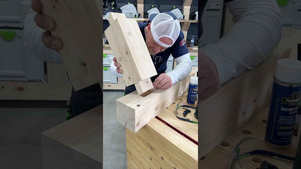 Using the ​⁠@festool-canada 1400 router and some ​⁠@Titebond Instant Bond to cut some mortises