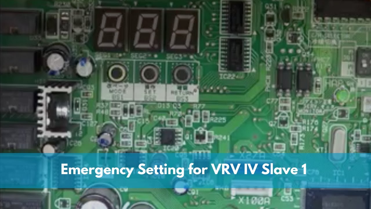 Аварийная настройка при отказе компрессора ведомого блока VRV IV 1