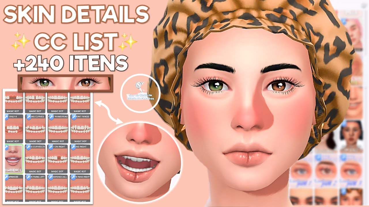 NOVOS cc's Skin Details Na Minha Pasta Mods 💖|+240 ITENS | The Sims 4: Custom Content| NISyms 💖