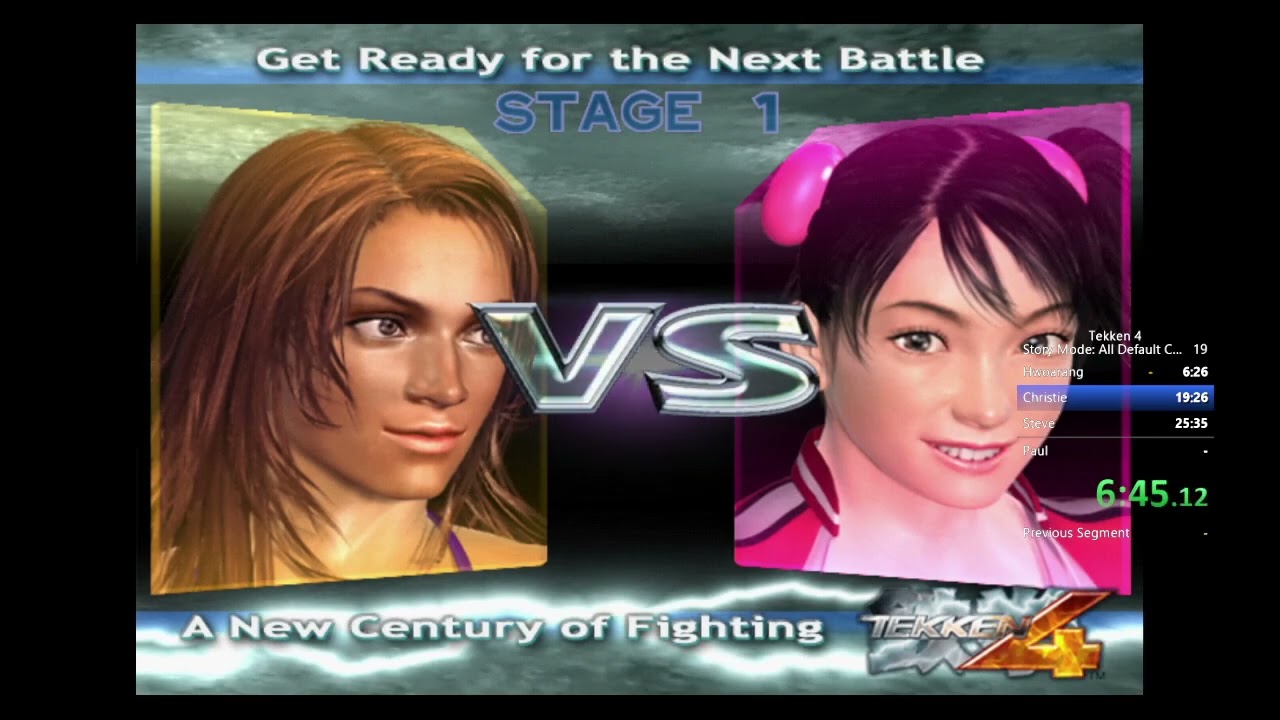 Tekken 4 Story Mode: All default characters (Ultra hard) Speedrun 1:10:21