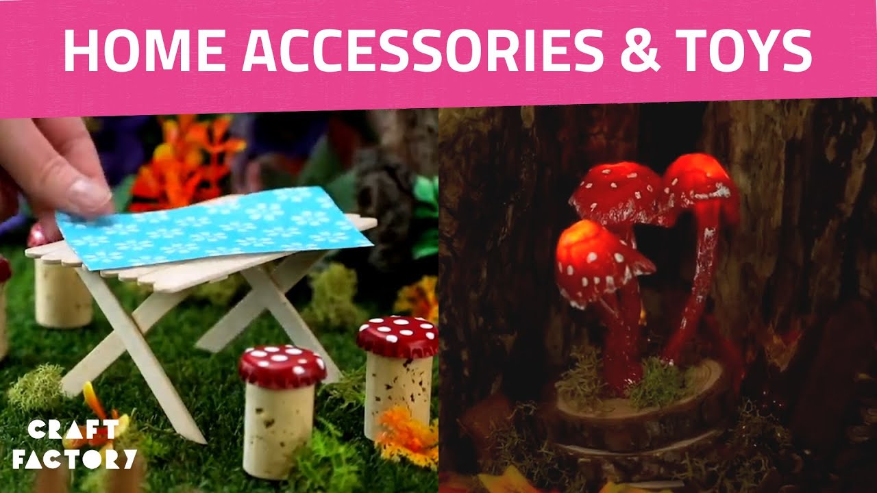 The Cutest Fairy Accessories : Mushrooms & Tiny Furniture | Craft Factory