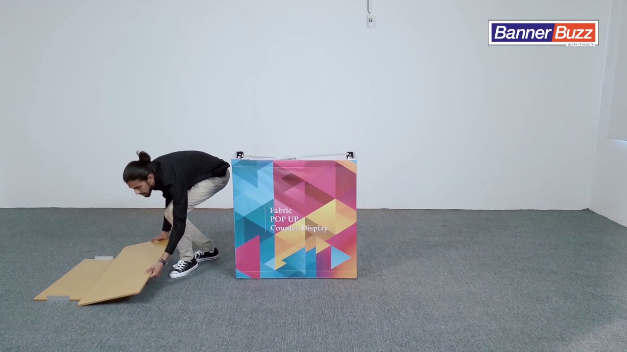 How to Install Fabric Pop Up Counter Display