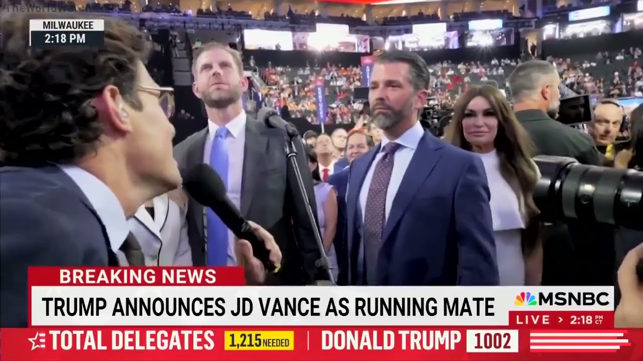 Donald Trump Jr  calls reporter a 'clown' to his face and tells him to 'get out of here' at the RNC