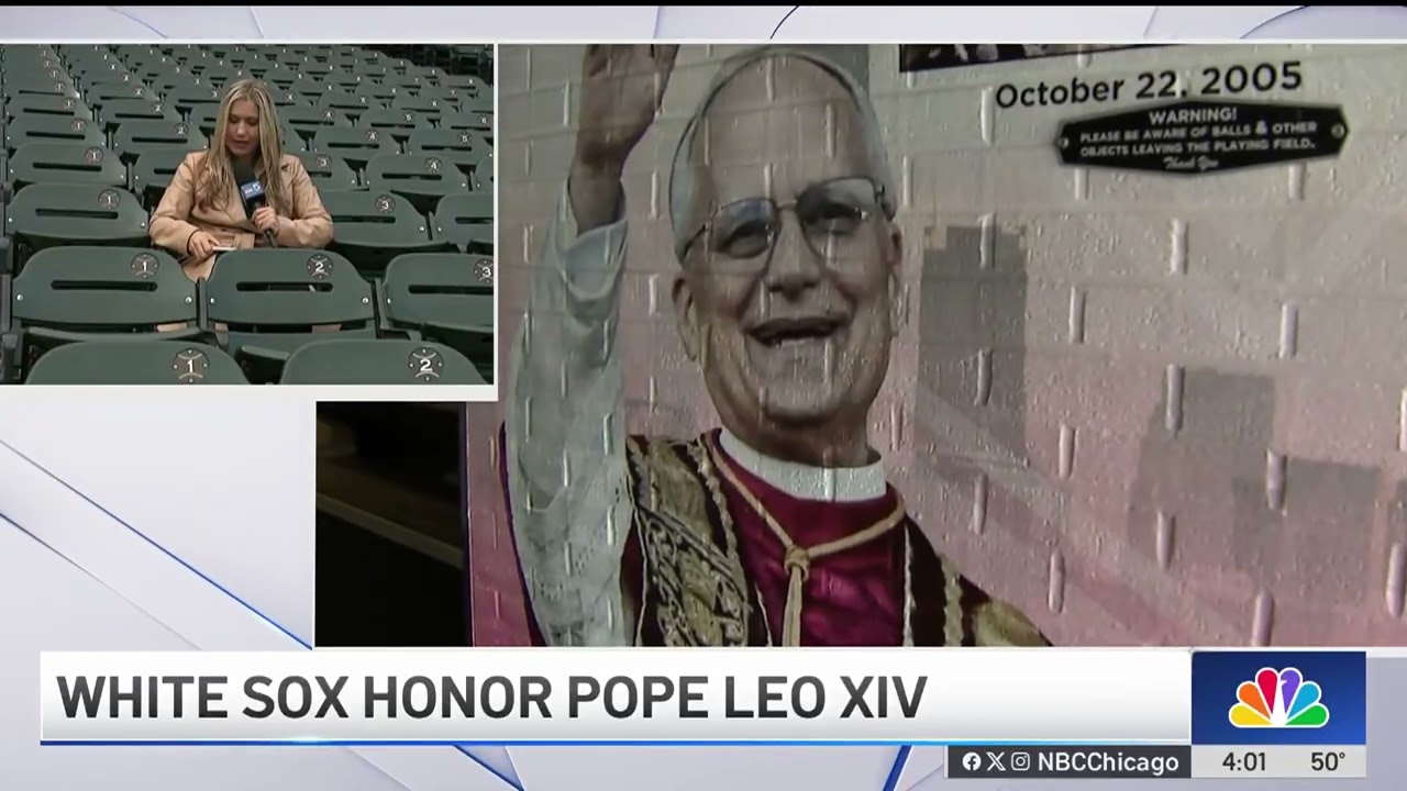White Sox unveil in-stadium tribute to Pope Leo