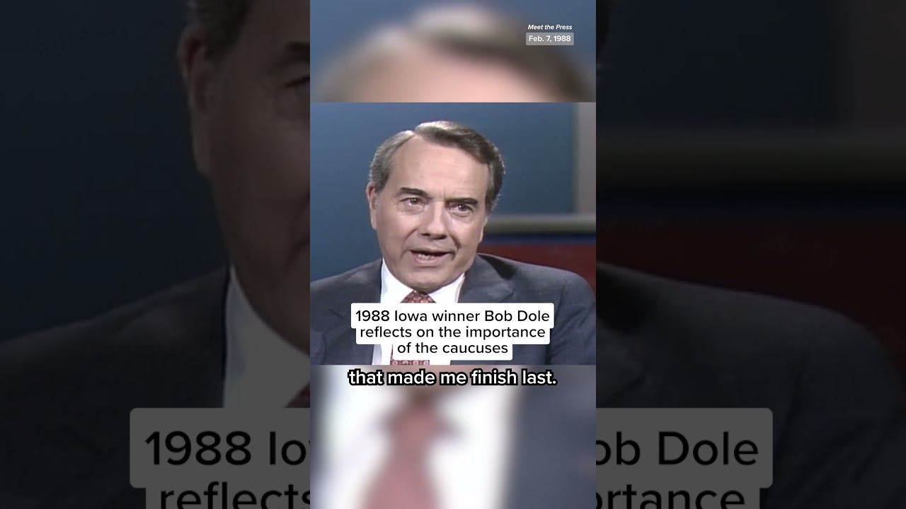 1988 Iowa winner Bob Dole reflects on the importance of the caucuses