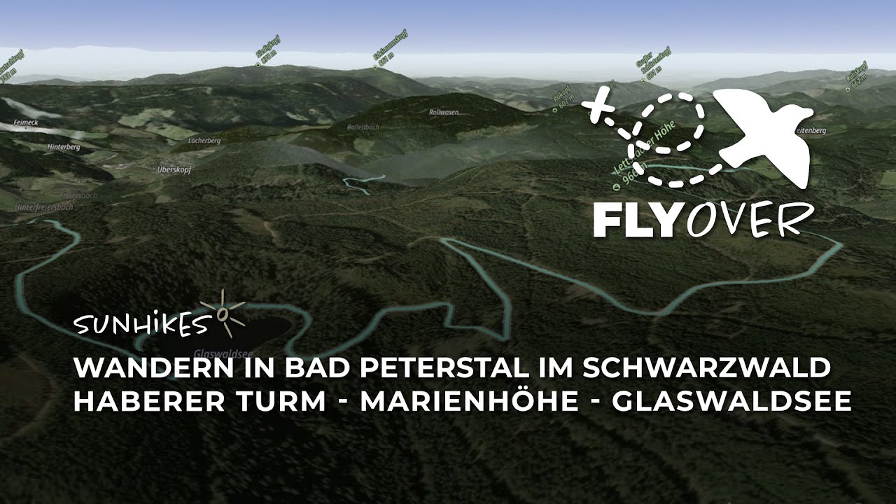 Bad Griesbach: Über den Haberer Turm bis zum Glaswaldsee und nach Bad Peterstal – Flyover