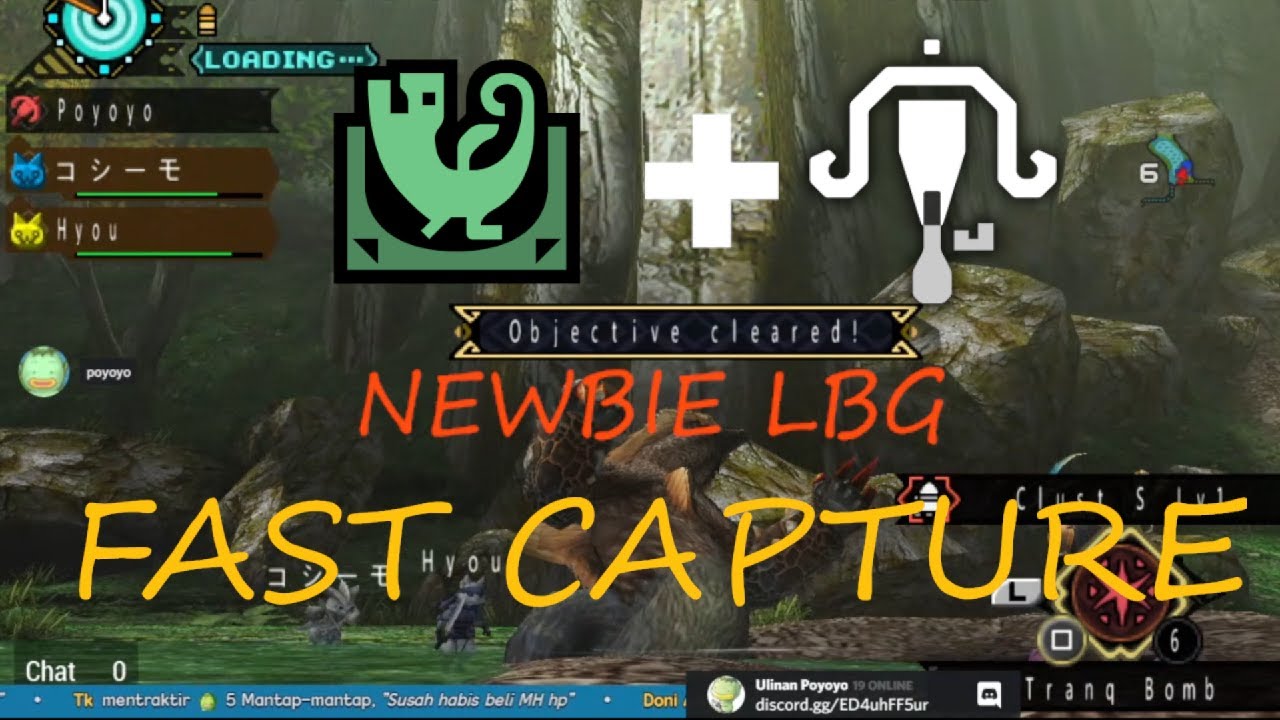 Tutorial Newbie LBG: Easy Capture. ClustS Party. MHP3rd