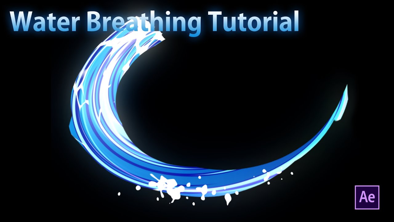 After Effects Tutorial : Water Breathing Slash Effect 水之呼吸 刀光特效