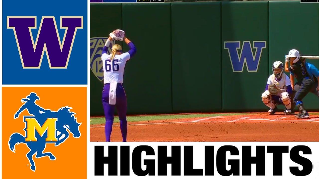 #7 Washington vs. McNeese Highlights | NCAA Softball Regionals | 2023 College Softball