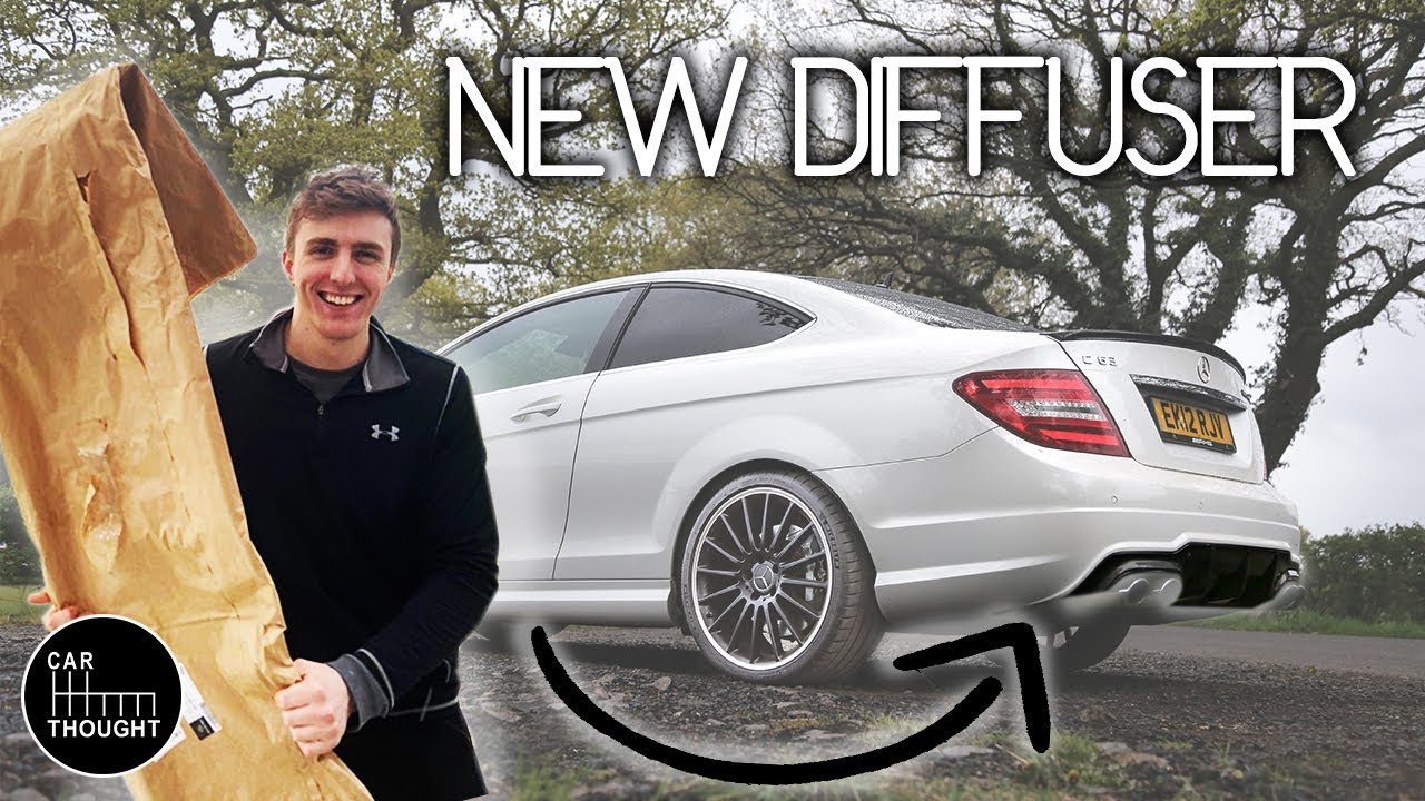 Installing my new diffuser! - C63 AMG