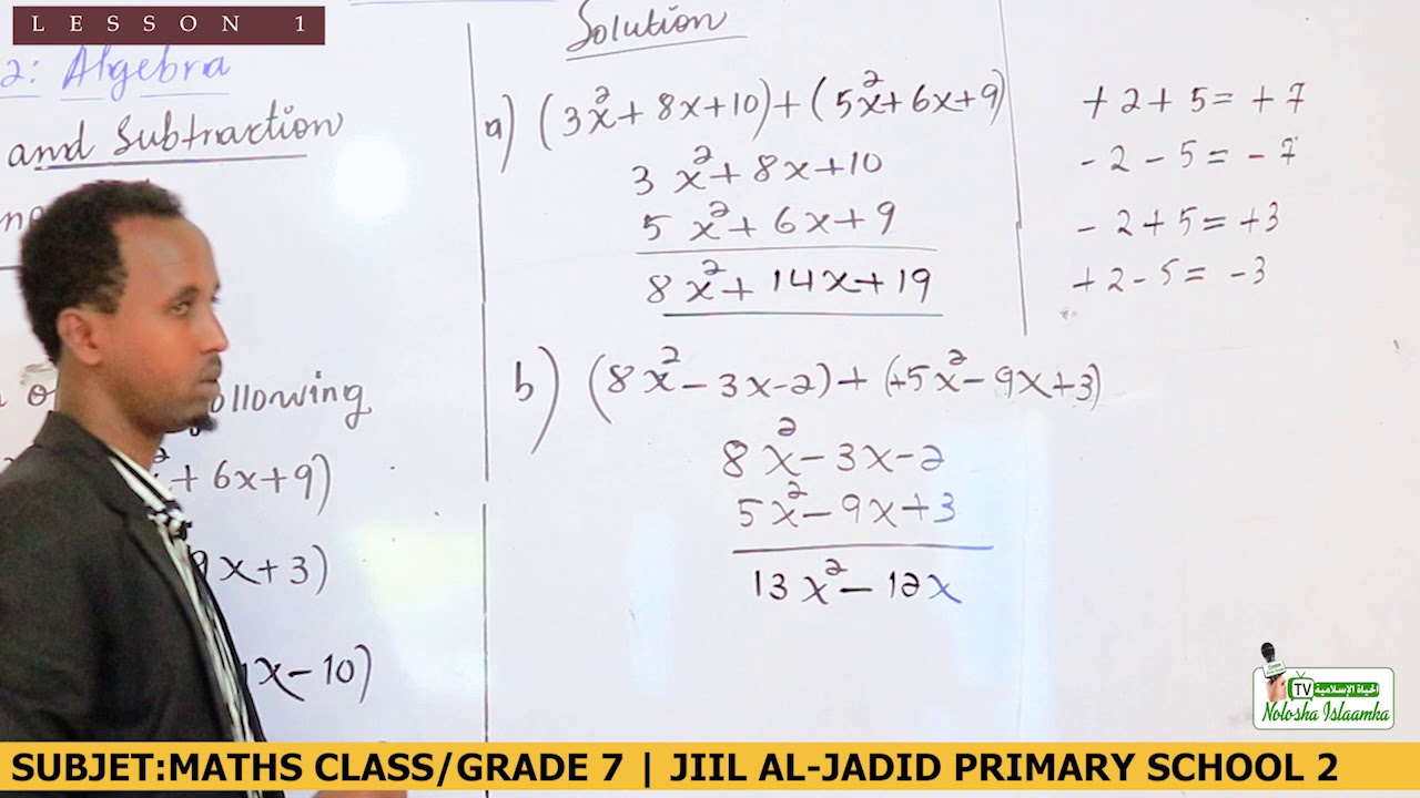 01 XISAABTA FASALKA 7AAD | DUGSIGA JIIL ALJADIID PRIMARY SCHOOL 2