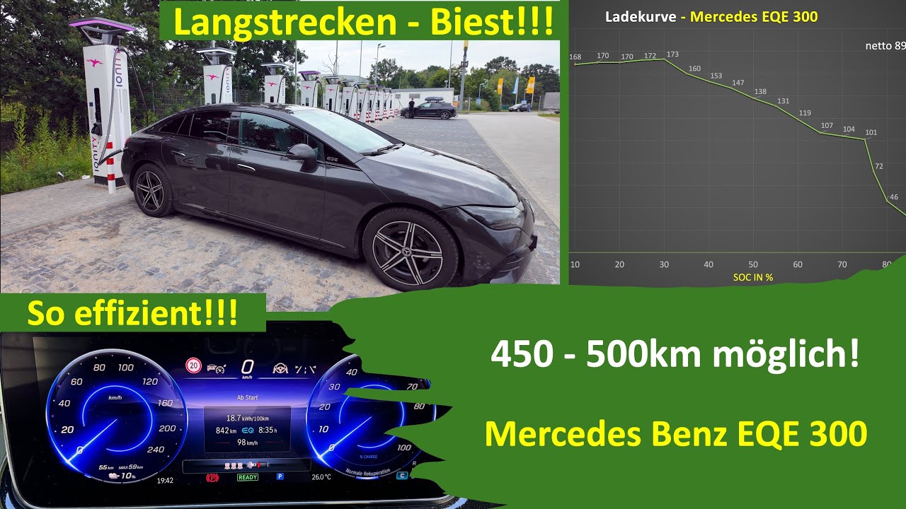 Mercedes EQE 300 - DER kann Langstrecke! Empfehlung für Kilometerfresser / Generation - E