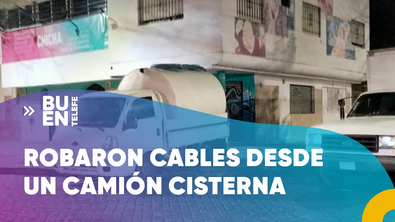 LA PLATA: ROBARON CABLES desde un CAMIÓN CISTERNA #BuenTelefe