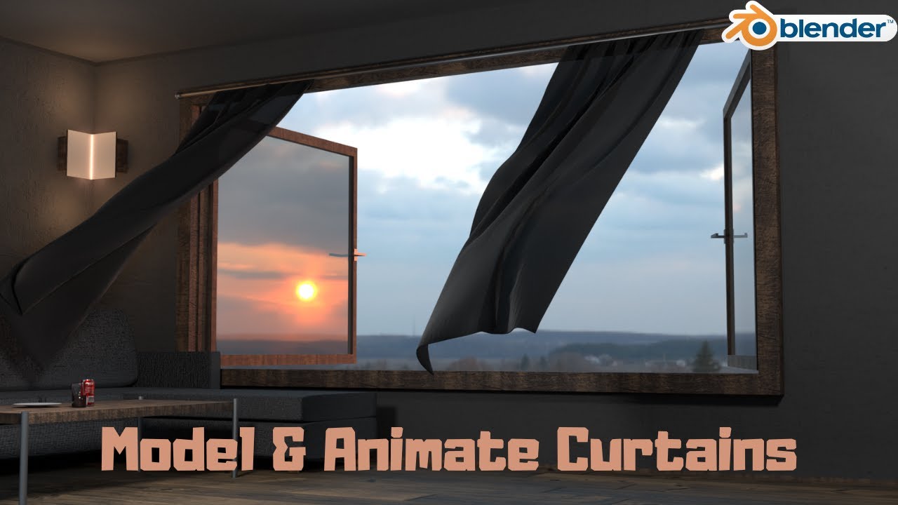 How to Animate Curtains in Blender - Tutorial