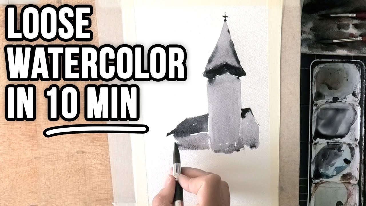 10 Minutes for LOOSE Watercolor paintings