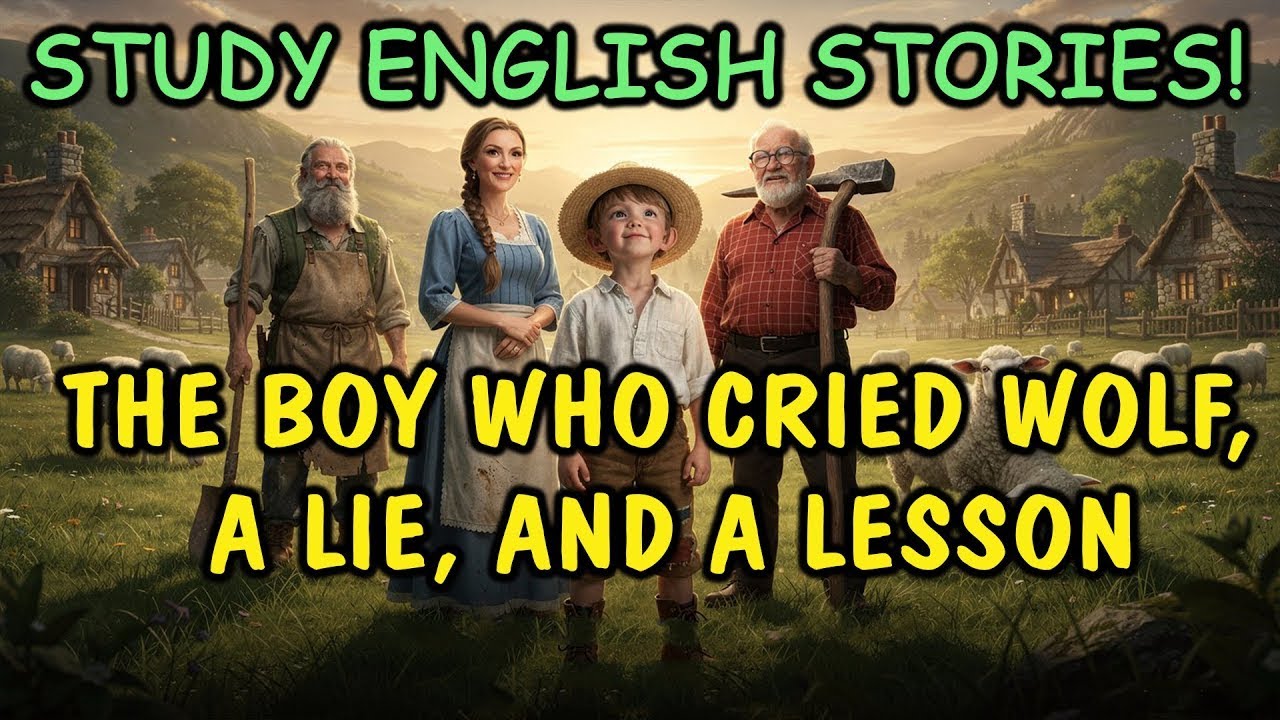 Learn English Through Story: The Boy Who Cried Wolf, a Lie, and a Lesson #EnglishListeningPractice
