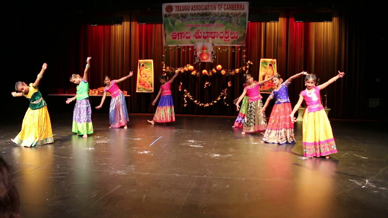 Kanna nidurinchara song dance by Vaina and group for TAC Ugadi 2018