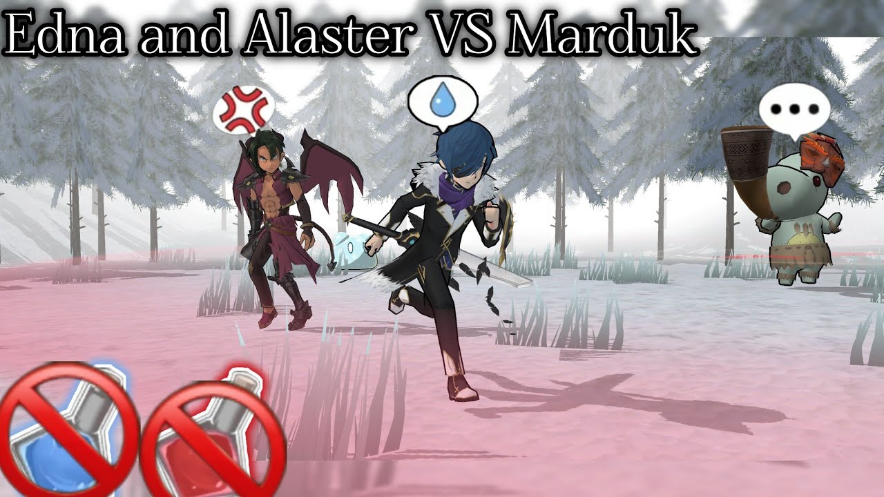 Edna and Alaster vs Marduk, without using potions and without blocking the orbs (Epic conquest 2).