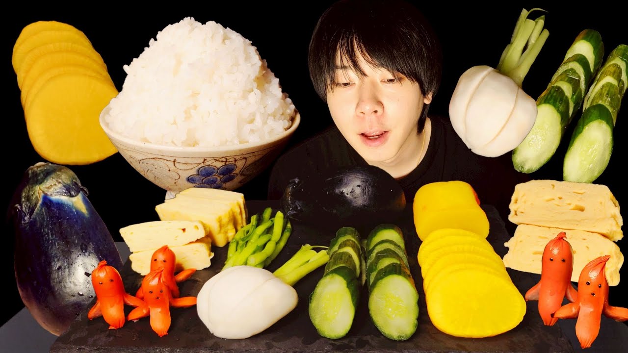 【ASMR】 Japanese breakfast【咀嚼音/Mukbang/Eating Sounds】#asmr 