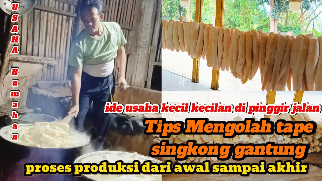 Resep dan cara Membuat tape singkong #ideusaha #mangburhanvlog #idejualan