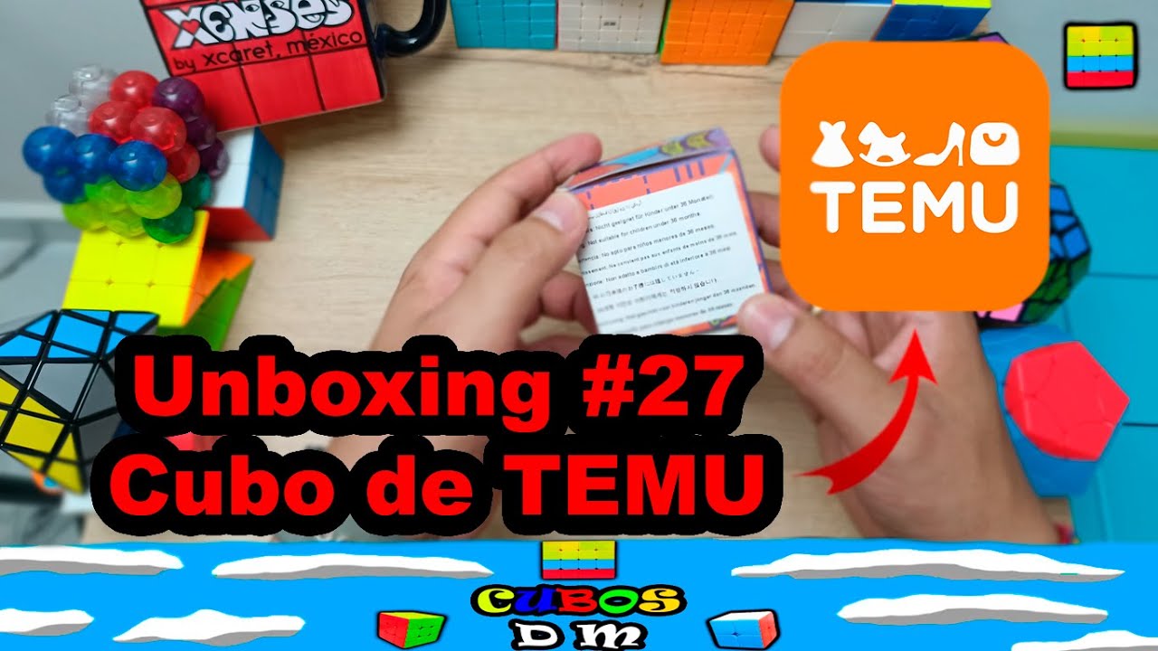 Cubo de TEMU Unboxing #27 + Review | Nuevo cubo para la colección cubos d y m #parati #cubo #cubing