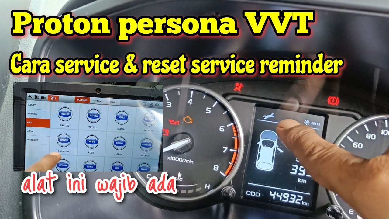 Cara service & reset mileage proton persona vvt #dailyvlog #mechanic #car #automobile