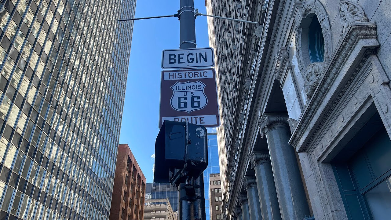 Historic Route 66 - Part 1 | Chicago to Fenton, MO | Complete Scenic Drive Ambience | Zen | 4K