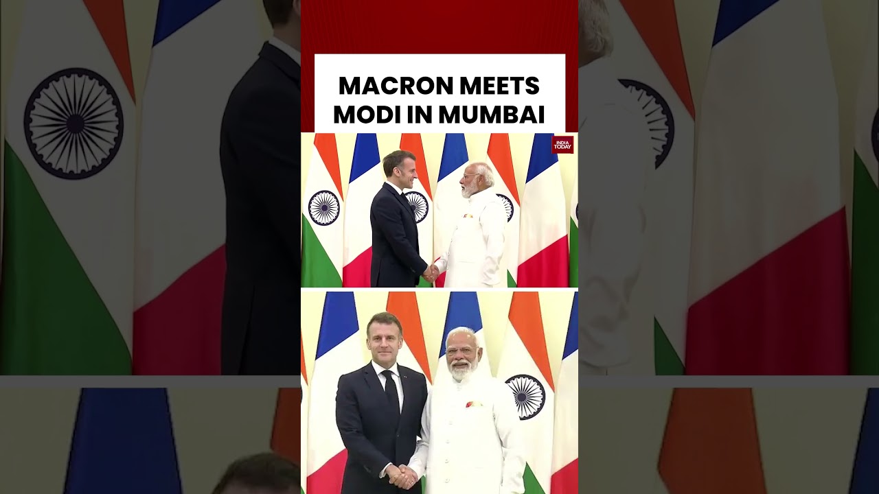 PM Modi Meets Macron in Mumbai | India-France Ties | Bilateral Meeting
