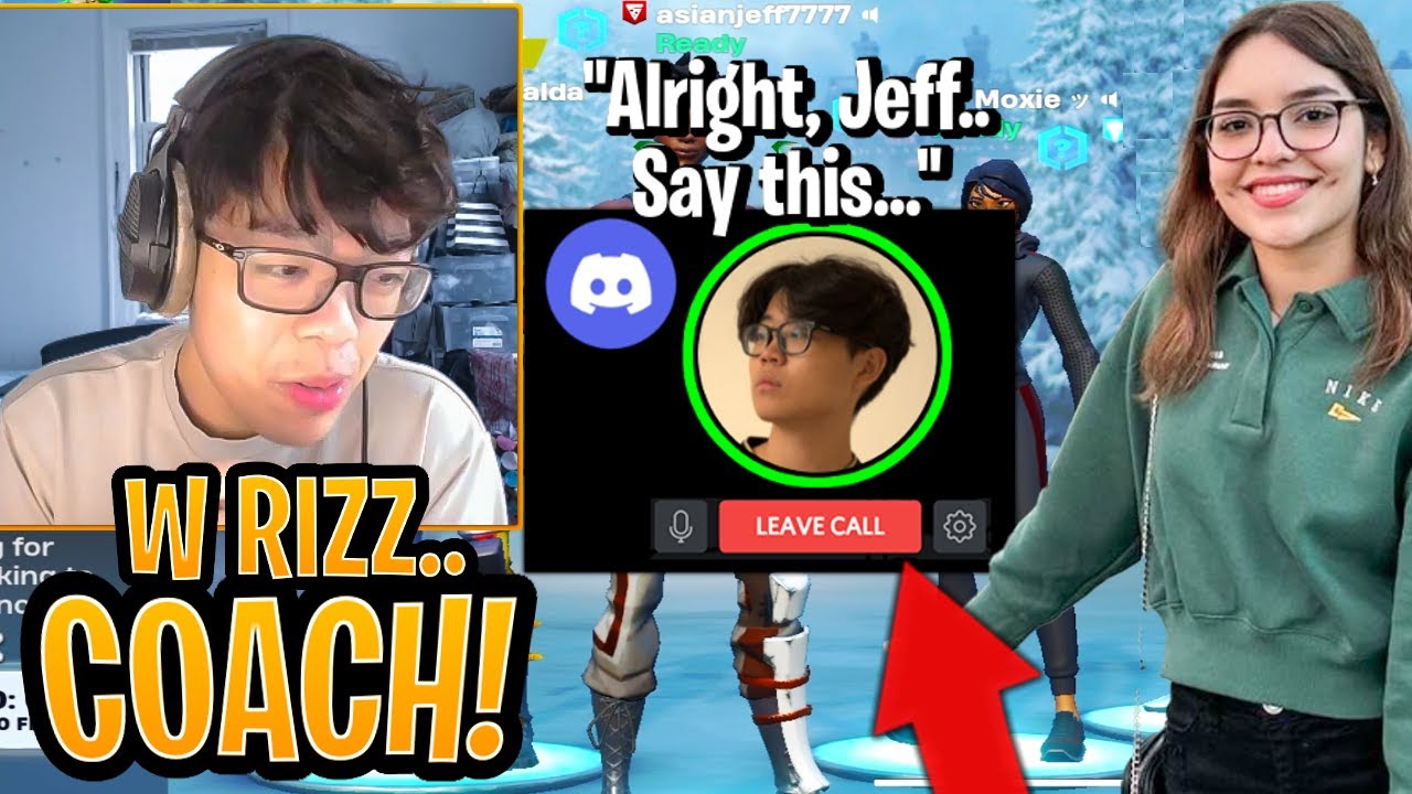 AsianJeff Plays AGAIN with Female Pro and His Brother Helps Him W Rizz!