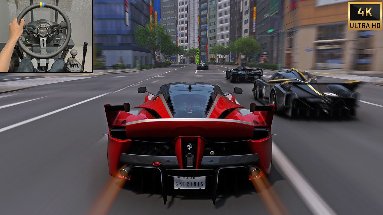 1418HP Ferrari FXX K VS Extreme Hypercars! | Forza Horizon 6 Steering Wheel