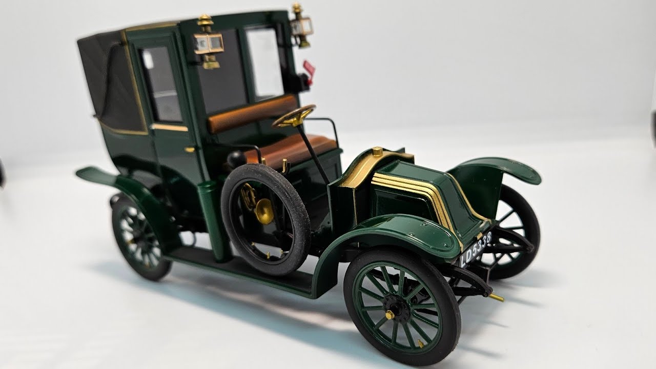TYPE AG 1910 -- LONDON TAXI -- ICM SCALE MODEL 1/24. ✅️ FINISHED