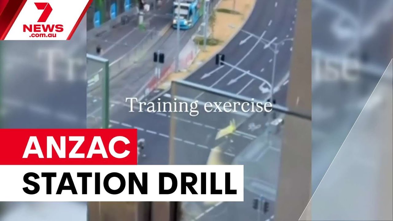 Residents angered by police drill at Anzac station | 7NEWS
