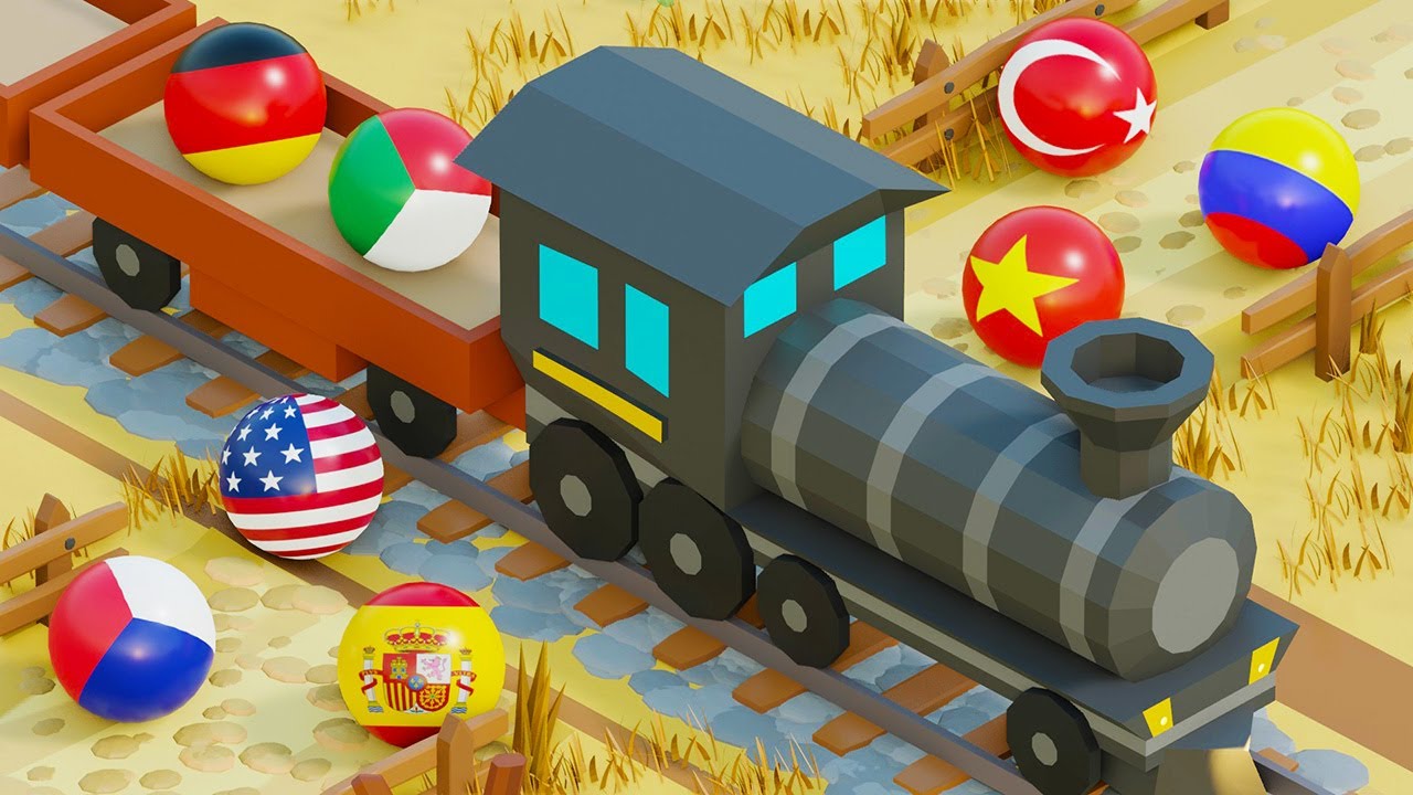 Marble Race Countries Elimination - Escape the Desert - Marble Race Countryballs