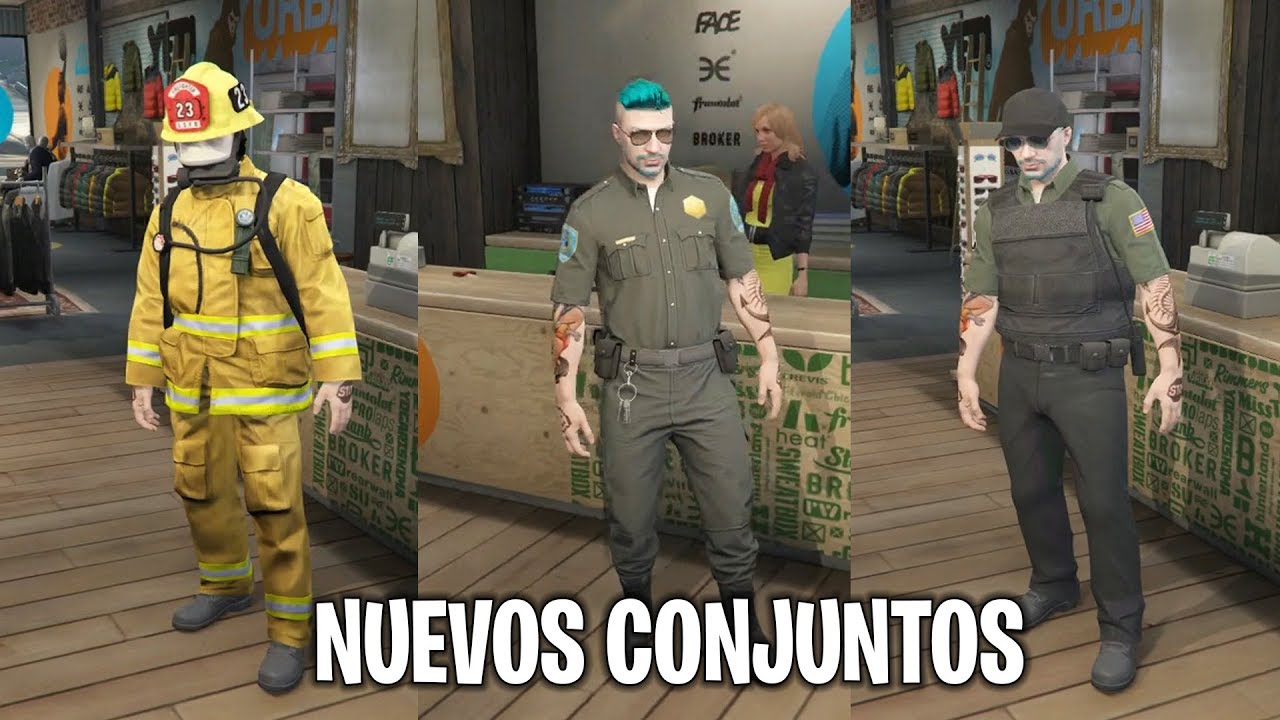 GTA ONLINE - NUEVOS TRAJES DE POLICIA, BOMBEROS, ETC #GOLPEATHEDIAMONDCASINO