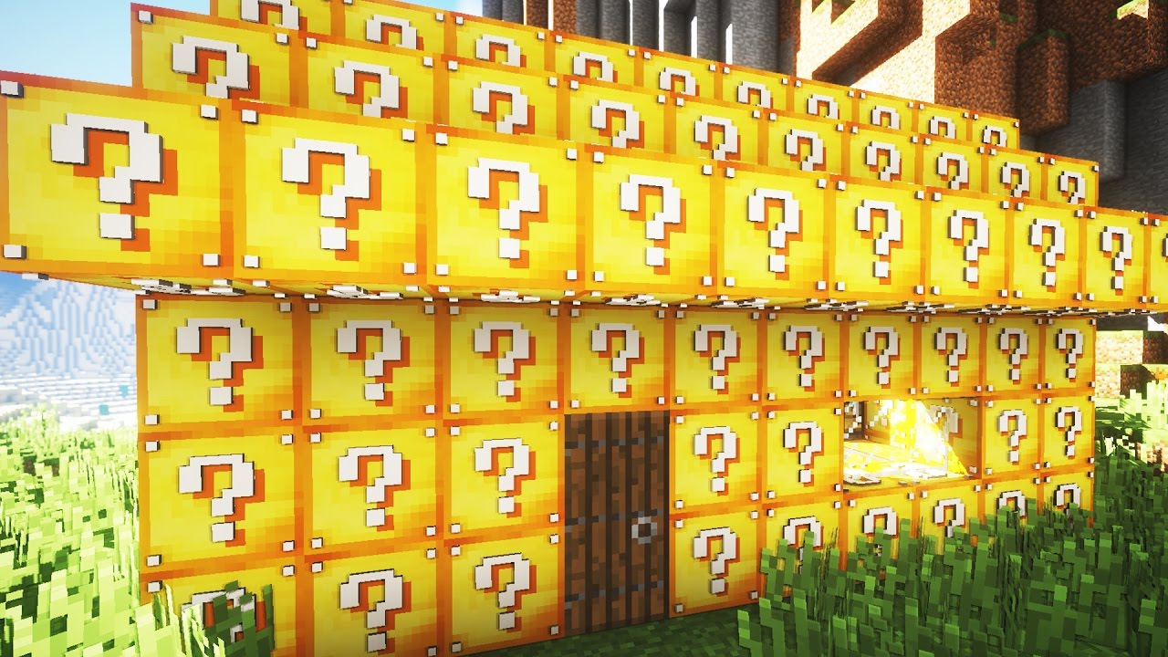 JAK WYGLĄDA DOM ZBUDOWANY Z LUCKY BLOCK?