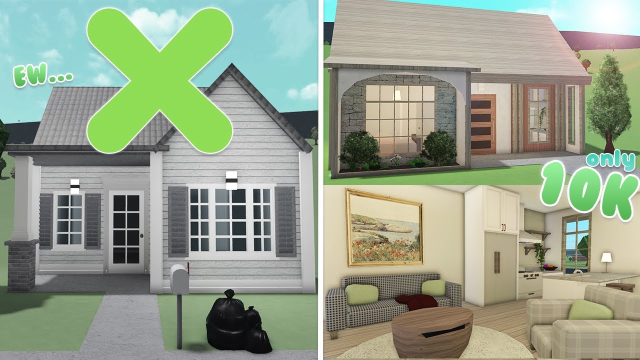10k STARTER HOUSE! (no gamepass-ish) budget series 1 | ROBLOX Bloxburg