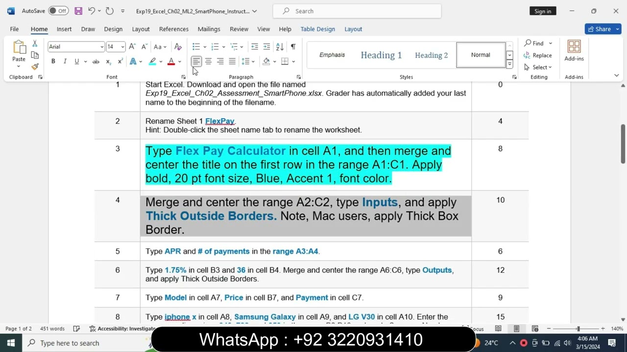 Exp19_Excel_Ch02_ML2_SmartPhone | Exp19 Excel Ch02 ML2 SmartPhone