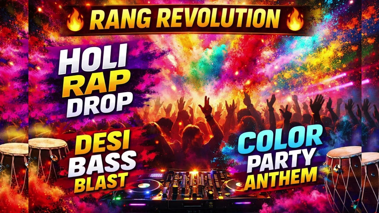 Holi DJ Remix 2026 🔥 Desi Rap + Dhol Drop | Rang Revolution (Official Audio)