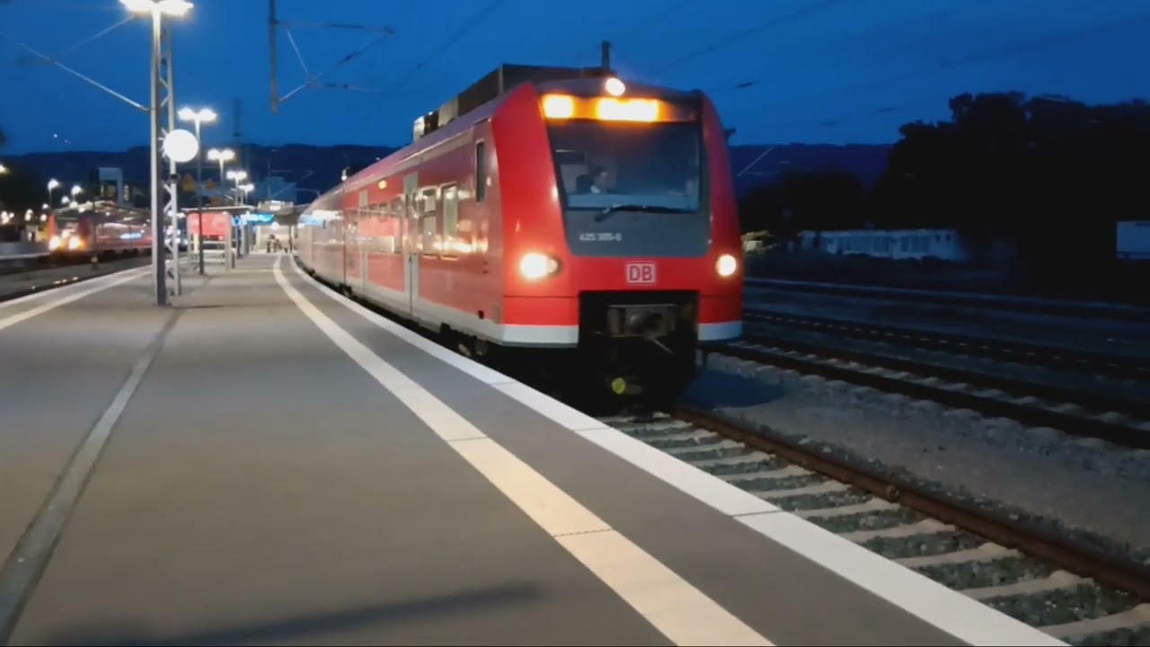 Super Soundabfahrt einer BR 425 der DB Zug Bus Alb Bodensee in Lindau Reutin auf Gleis 23