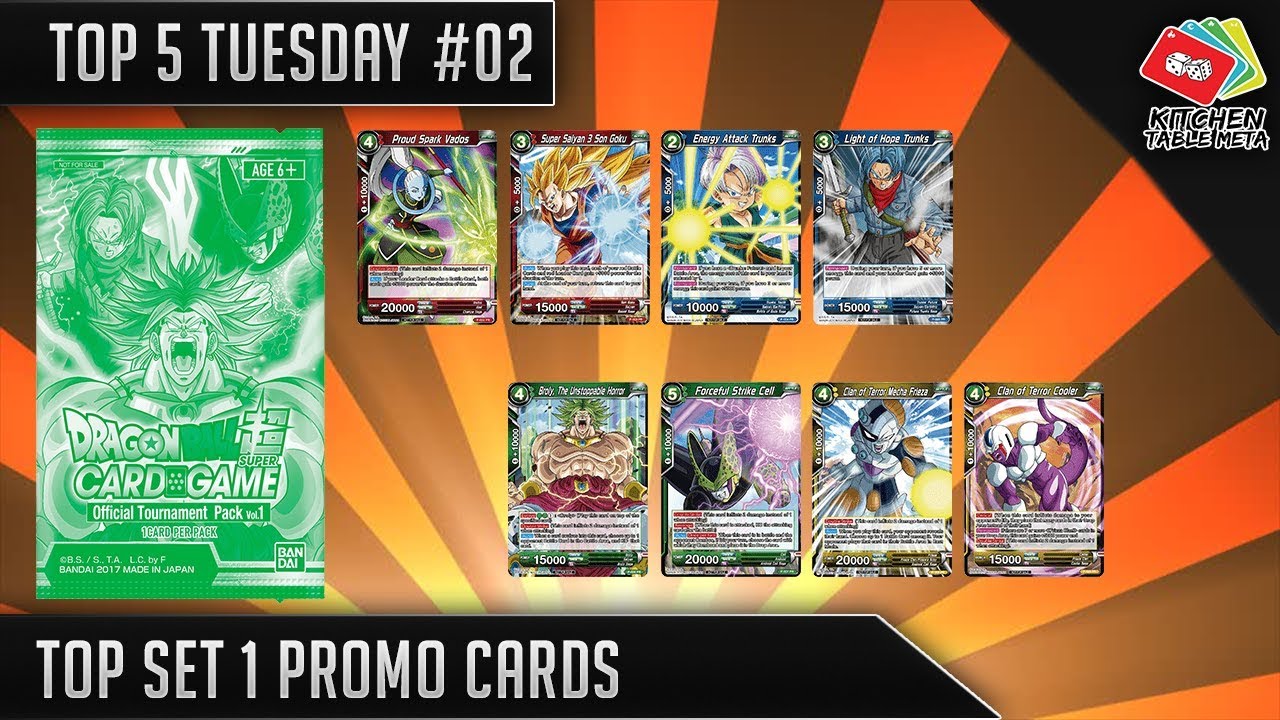 Dragon Ball Super Card Game [DBS TCG] Top 5 Tuesday #2: Top Vol.1 Promos