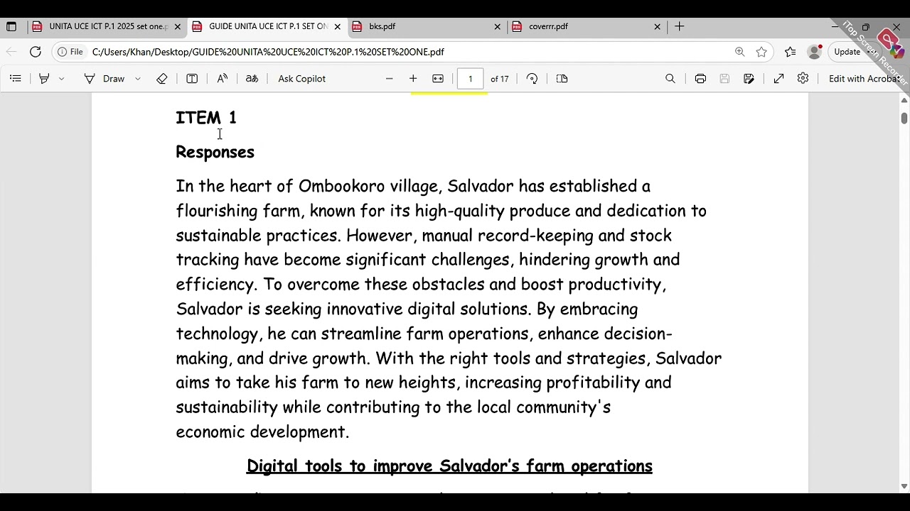ATTEMPTING UNITA UCE PAPER ONE | ITEMS 1 | Mr Khan Explains