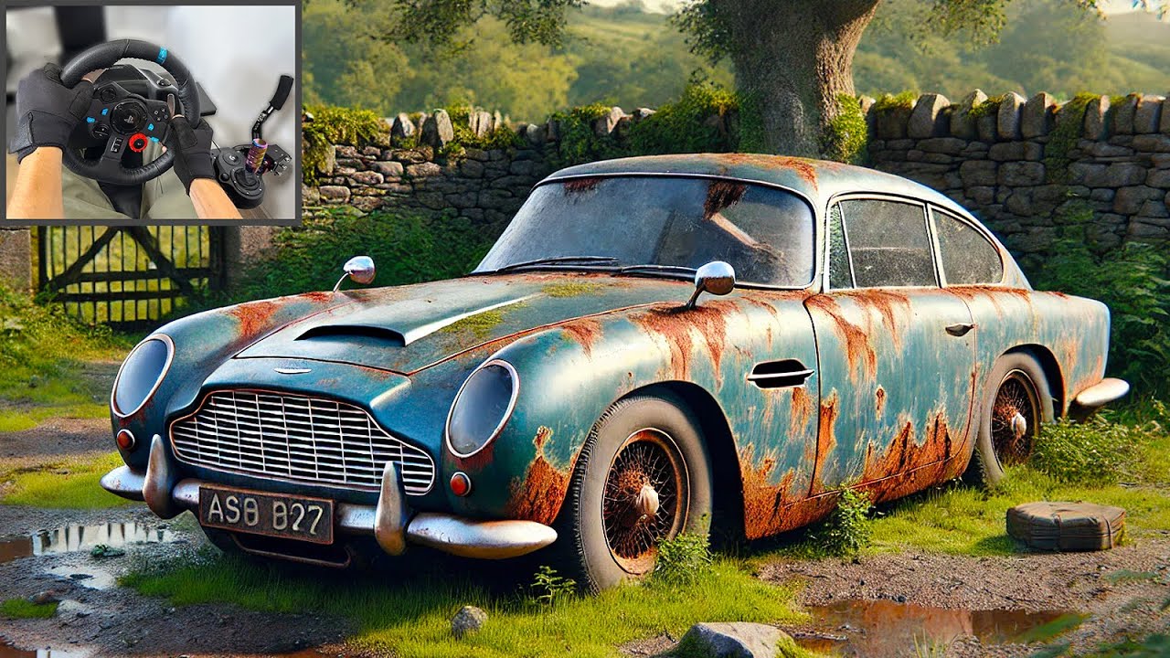 Rebuilding Aston Martin DB5 1964 - Forza Horizon 5 Steering Wheel Gameplay