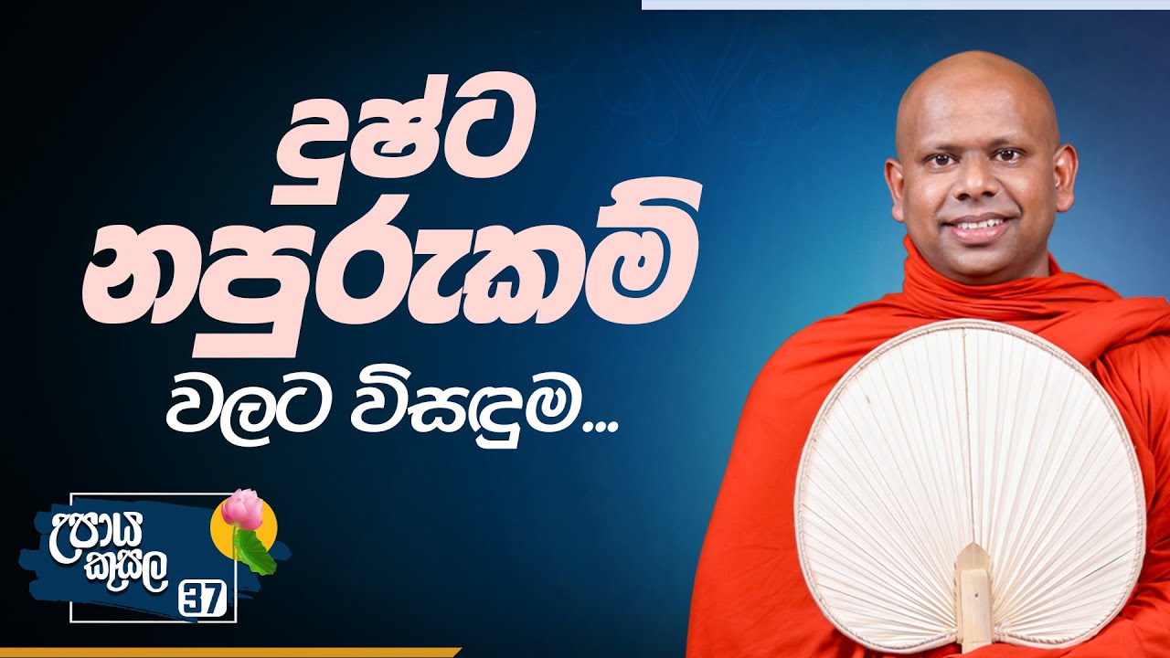 37. දුෂ්ට නපුරුකම් වලට විසඳුම.. | උපාය කුසල | Venerable Welimada Saddaseela Thero