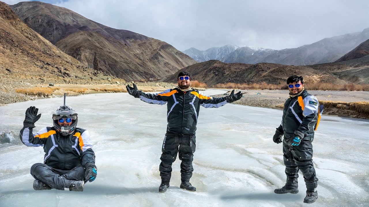 WINTER LADAKH RIDE | FROZEN INDUS RIVER | - 15 degree | LOMA | MAHE | HANLE | CHUMATHANG | EP -  3 |