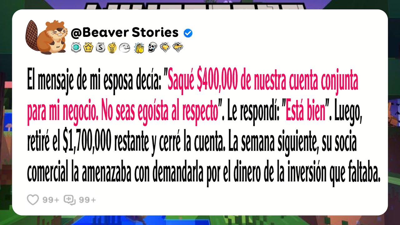 El mensaje de mi esposa decía: 