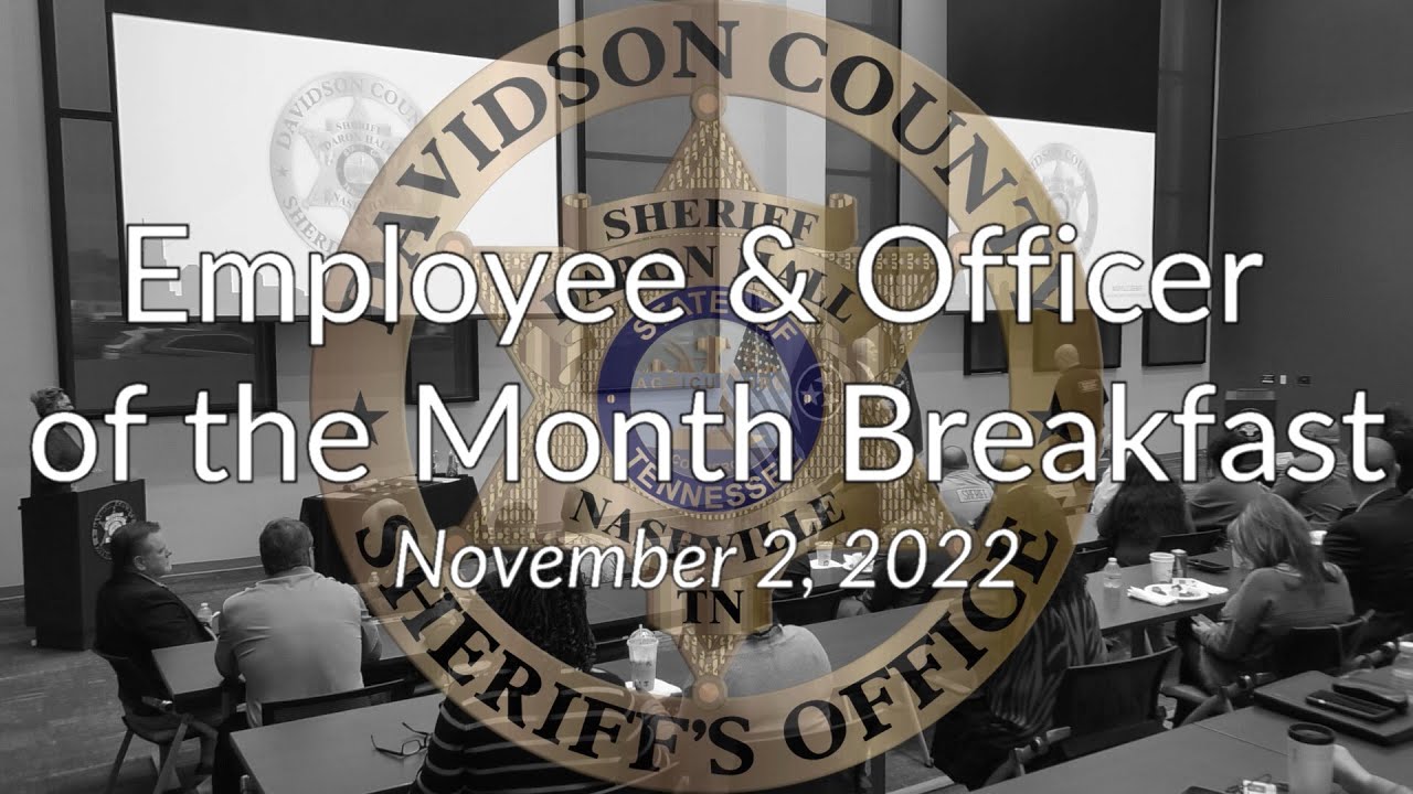 Employee & Officer of the Month Breakfast - November, 2022
