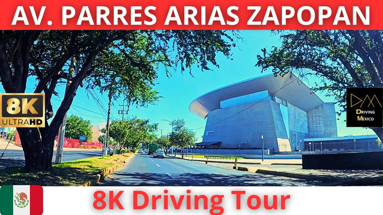 Manejando en ZAPOPAN 2026 por AV. PARRES ARIAS Auditorio Telmex en 8K 🇲🇽